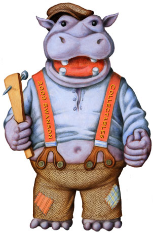 Hippo Drawing: Front